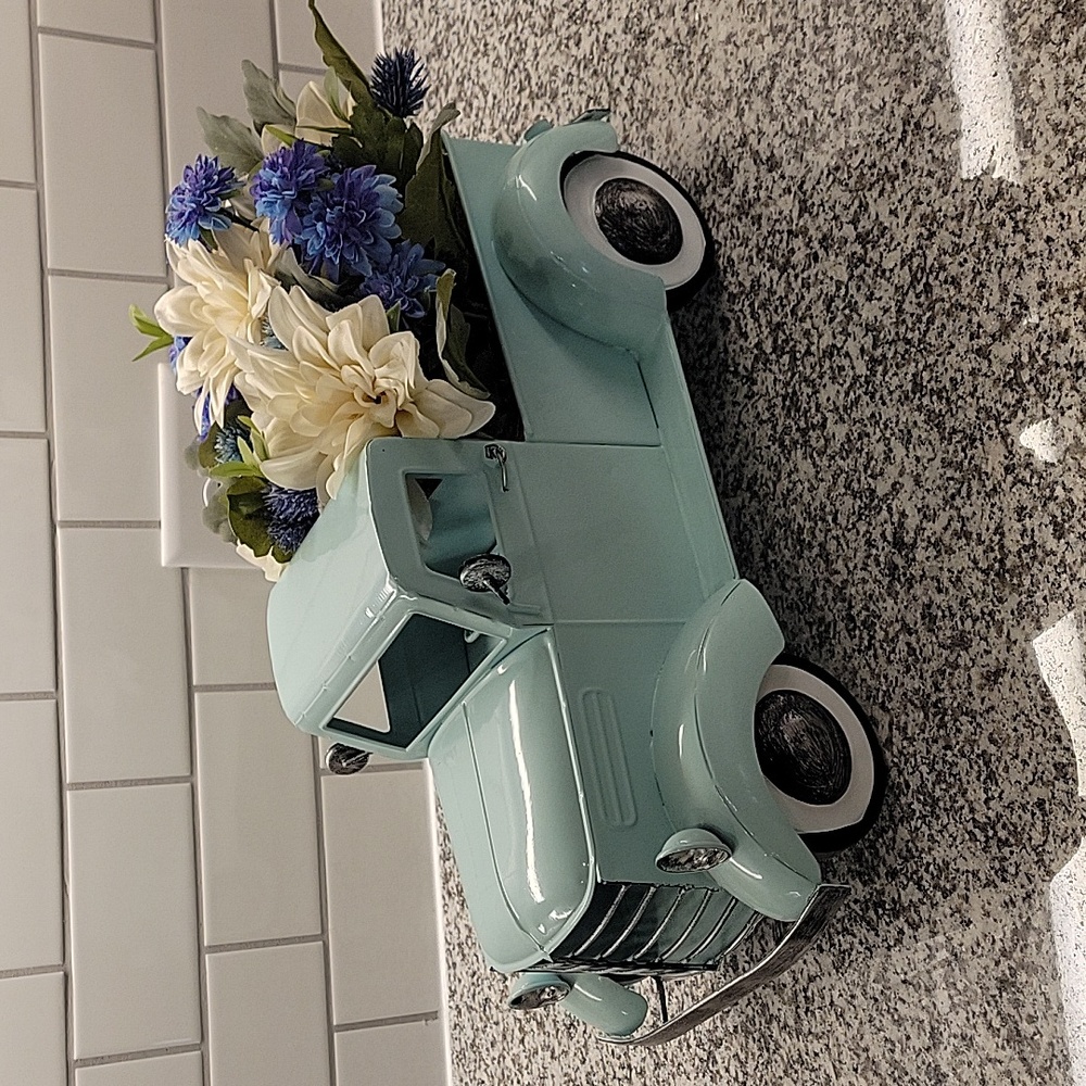 Brand New Large Blue Truck Planter